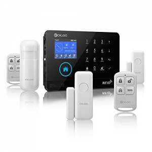 DIGOO DG-HOSA  DIY Smart Home Alarmanlage Kits Infrarot Bewegungssensor Tür Magnetismus Alarm mit APP Control Unterstützung 433 MHz Wireless Schwarz 3G & GSM & WIFI - 1